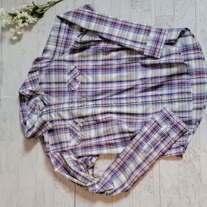 Wrangler wrancher womens plaid shirt